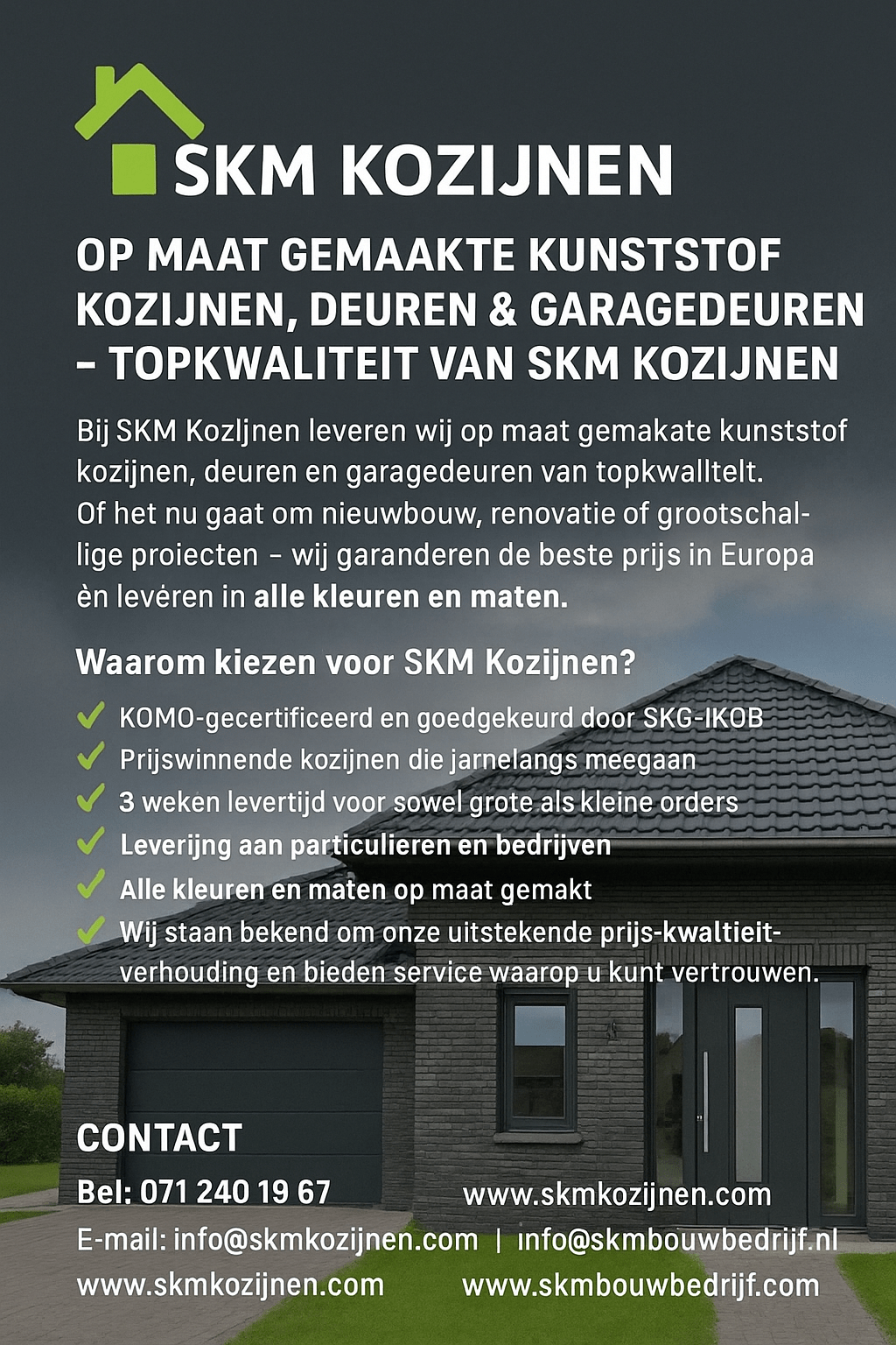 Online kozijn bestellen